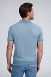 Raffi Liam Three Button Honeycomb Modal Cotton Polo