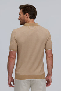 Raffi Horizon Honeycomb Knit Button Polo