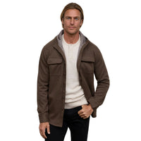 Raffi Barrett Hooded Button Down Shirt Jacket