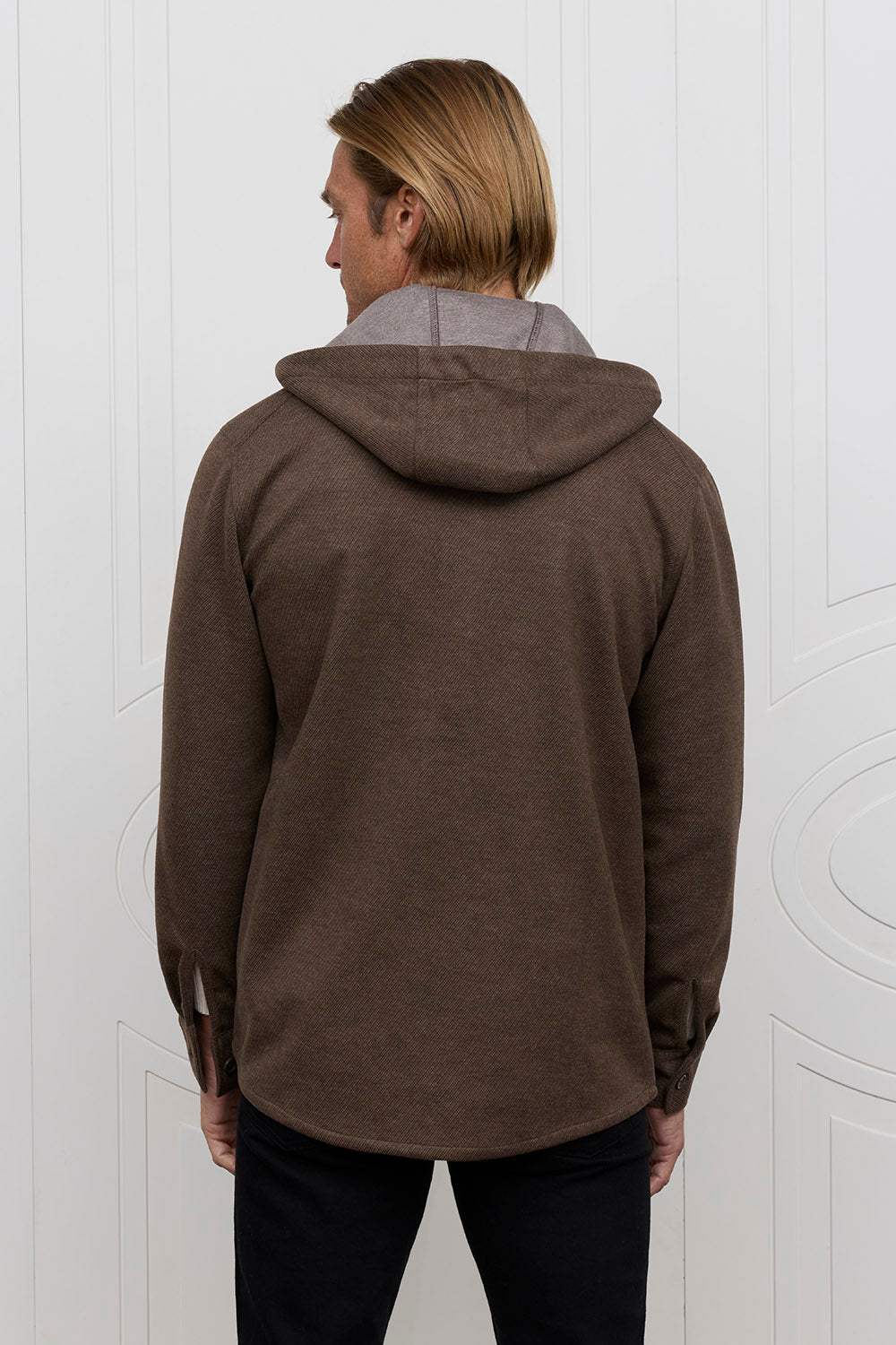 Raffi Barrett Hooded Button Down Shirt Jacket