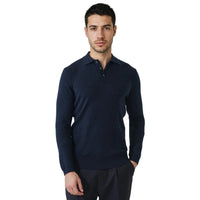 Patrick Assaraf Drop Needle Merino LS Polo