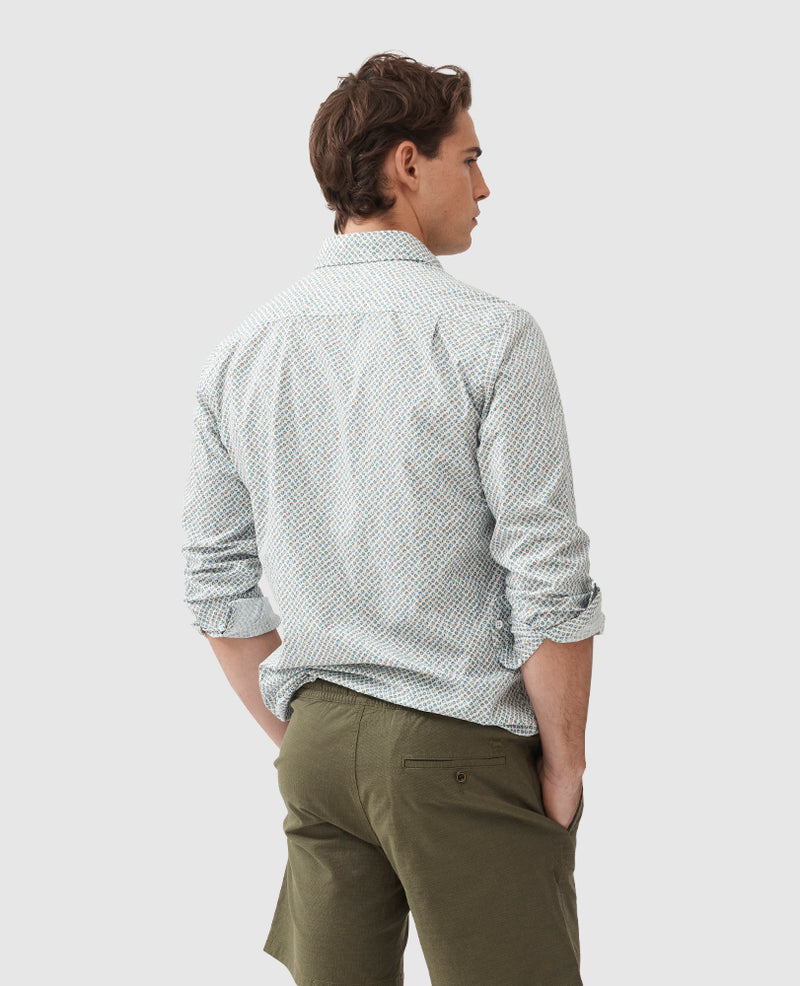 Rodd & Gunn Underwood Print Pattern LS Woven Shirt