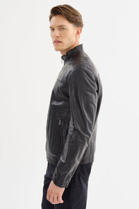 Regency Lucio Soft Lamb Leather Lightweight Bomber Jacket