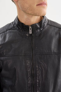 Regency Lucio Soft Lamb Leather Lightweight Bomber Jacket
