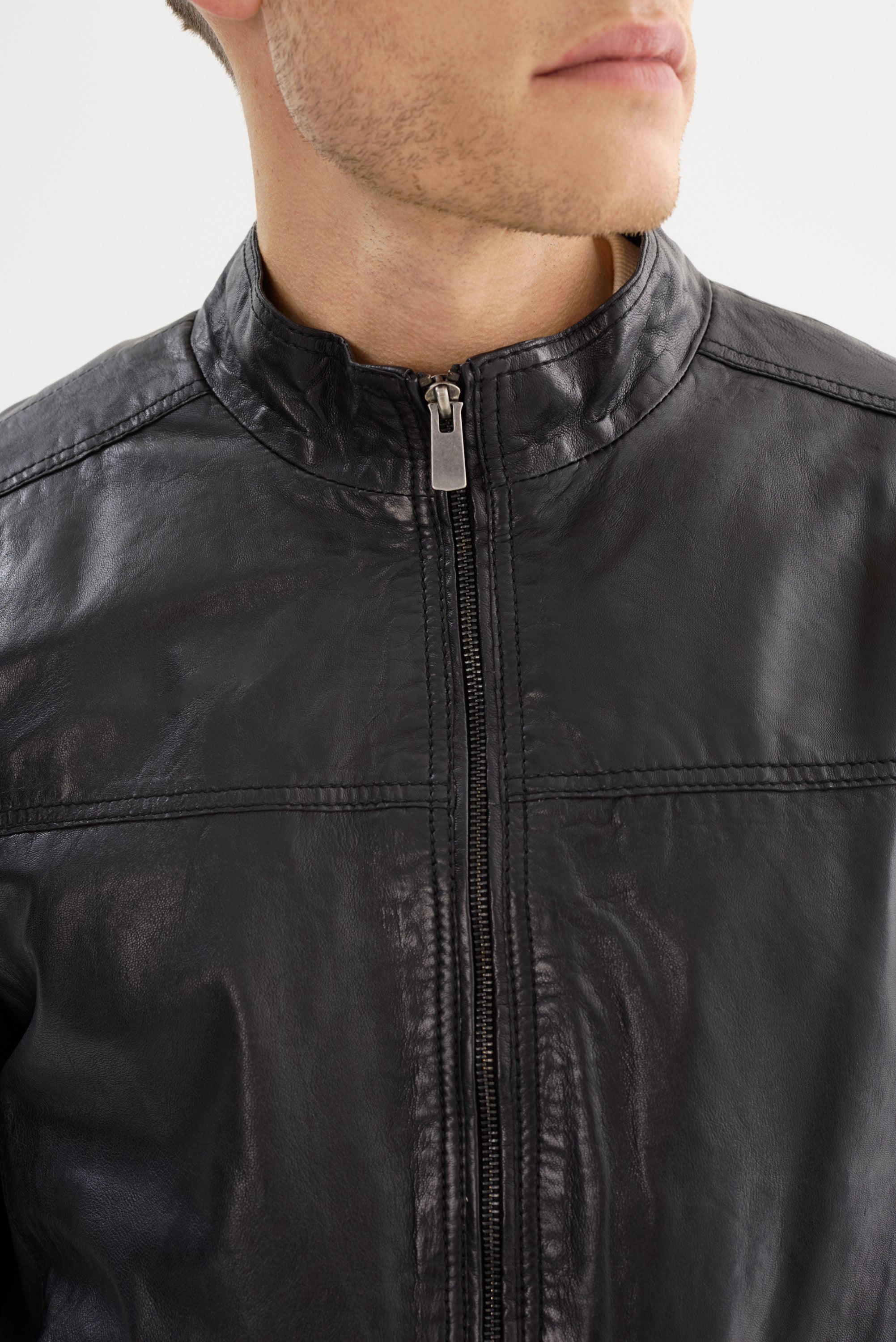 Regency Lucio Soft Lamb Leather Lightweight Bomber Jacket