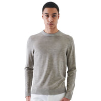 Patrick Assaraf Plaited Merino Wool Crew Sweater