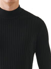Patrick Assaraf Merino Rib Mock Sweater