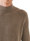 Patrick Assaraf Merino Rib Mock Sweater