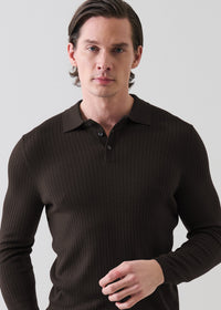 Patrick Assaraf Drop Needle Merino LS Polo