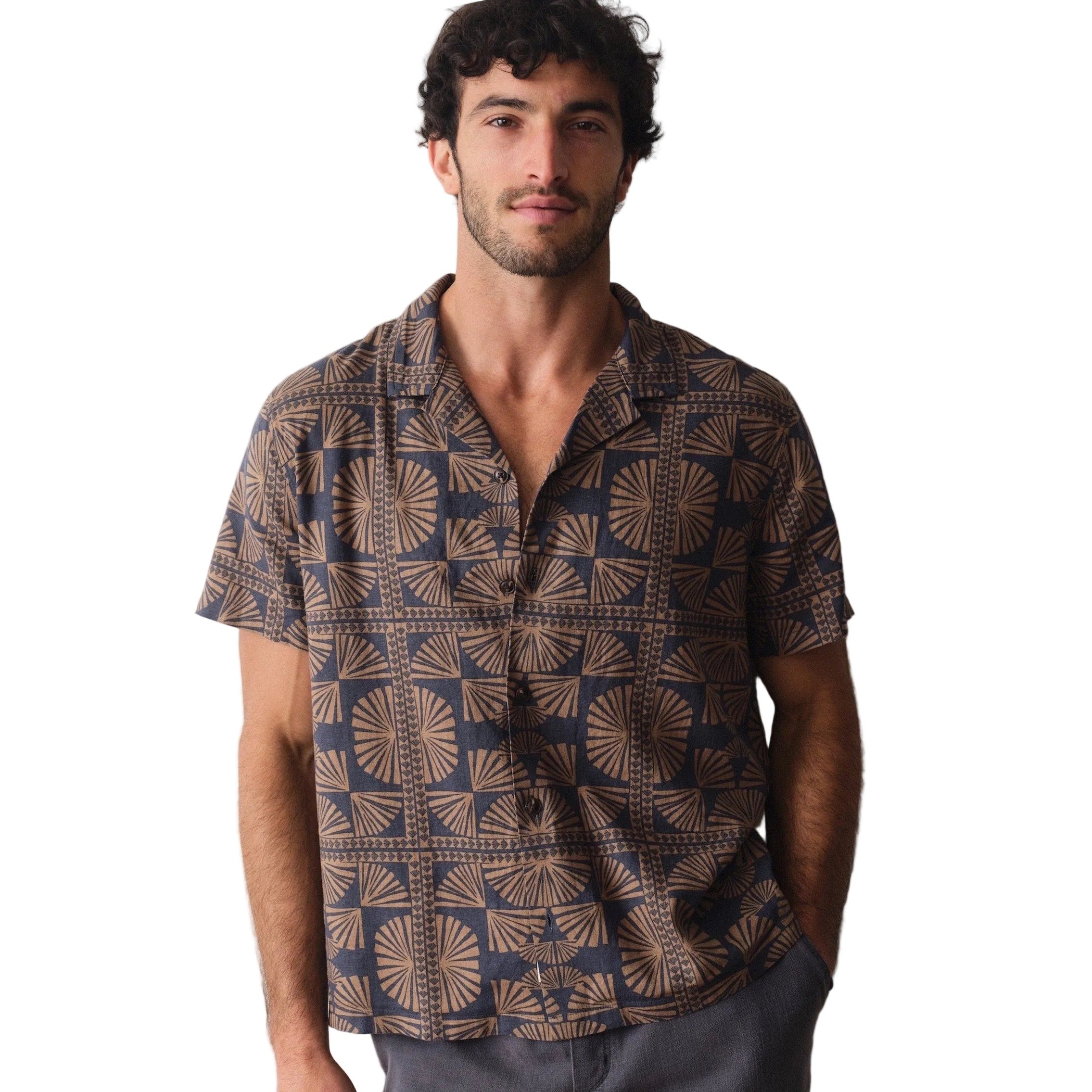 Marine Layer Pablo Tencel Linen Resort Shirt
