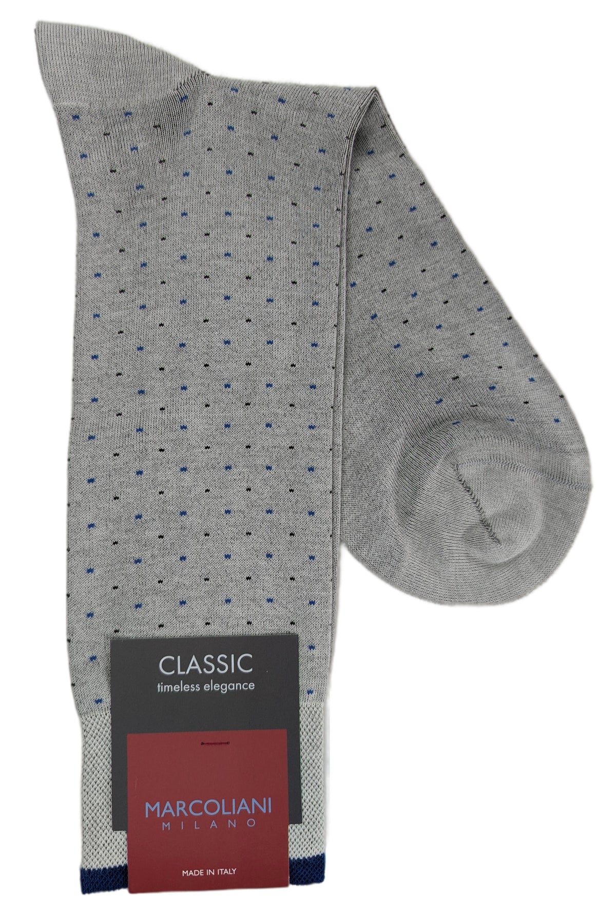 Marcoliani 4541 Pima Cotton Lisle Varese Pindot Socks