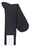 Lorenzo Uomo Merino Blend Ribbed Dress Socks