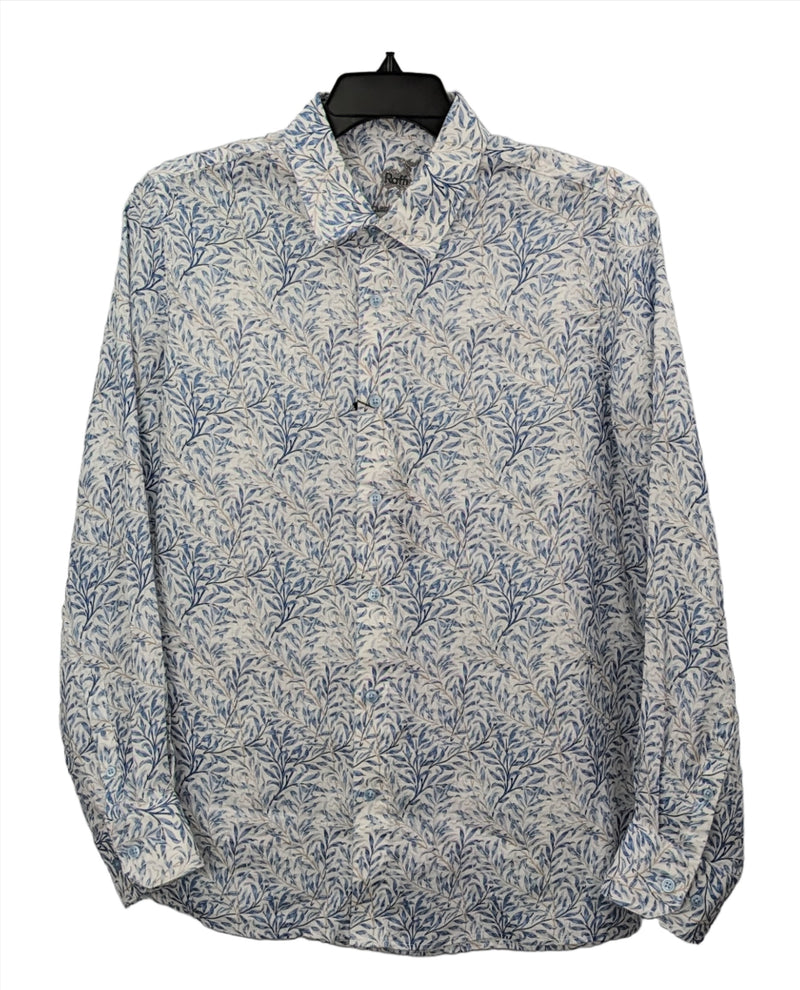 Raffi Floral Print Pure Linen LS Shirt