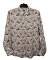 Raffi Glenn Floral Print Pure Linen LS Shirt