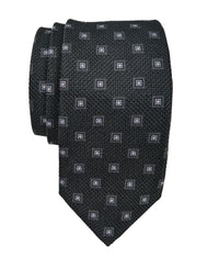 JZ Richards Micro Neat Foulard Pattern Silk Tie