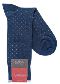 Marcoliani 4541 Pima Cotton Lisle Varese Pindot Socks