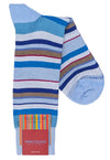 Marcoliani 4633 Pima Cotton Lisle Multi Stripe Socks