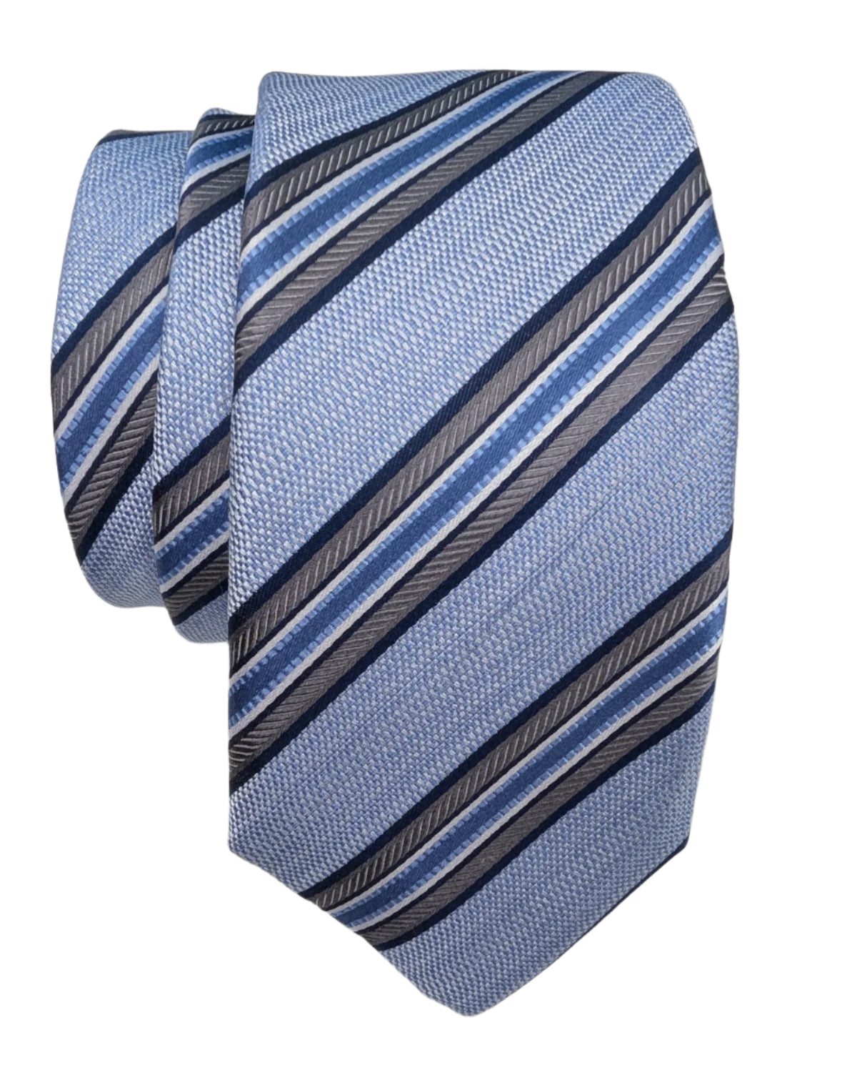 JZ Richards Regimental Stripe Silk Tie