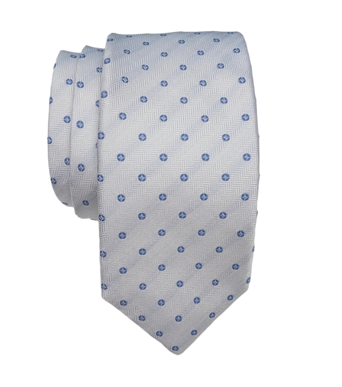 JZ Richards Dots Woven Pattern Silk Tie