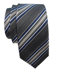 JZ Richards Regimental Stripe Silk Tie