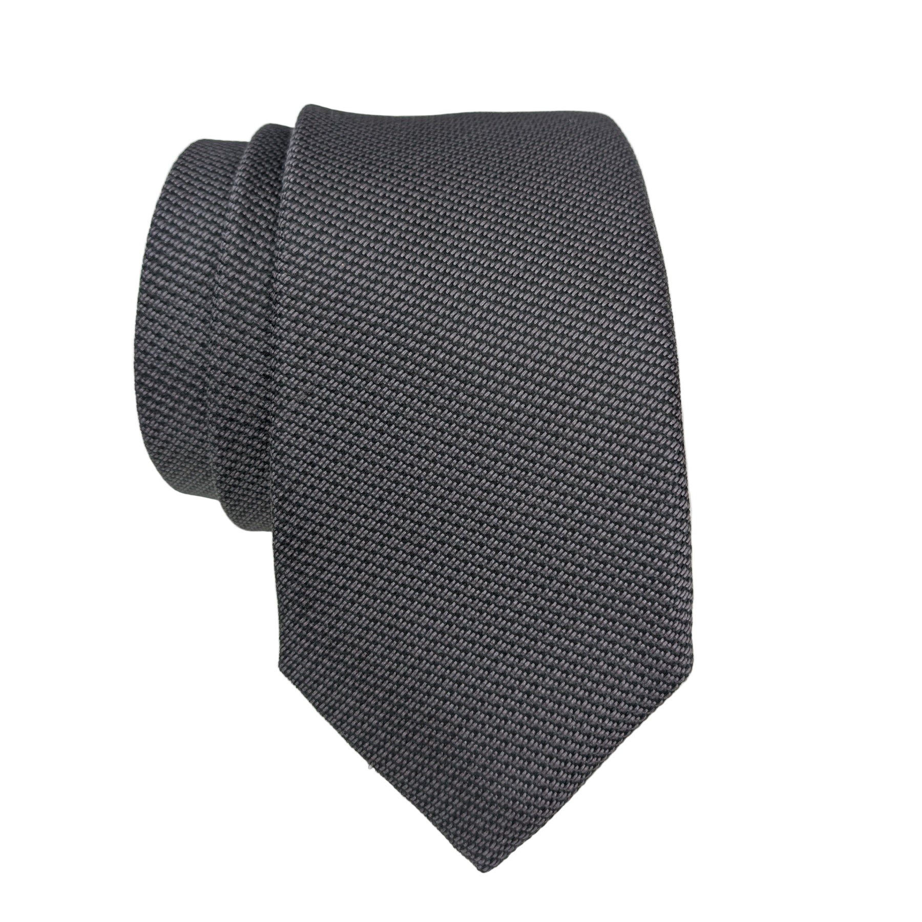 JZ Richards Solid Woven Dual Tone Pattern Silk Tie
