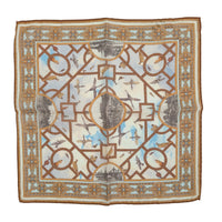 Ruth Graves Silk Wool Print Pocket Square
