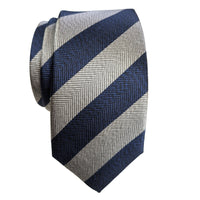 JZ Richards Awning Stripe Silk Tie