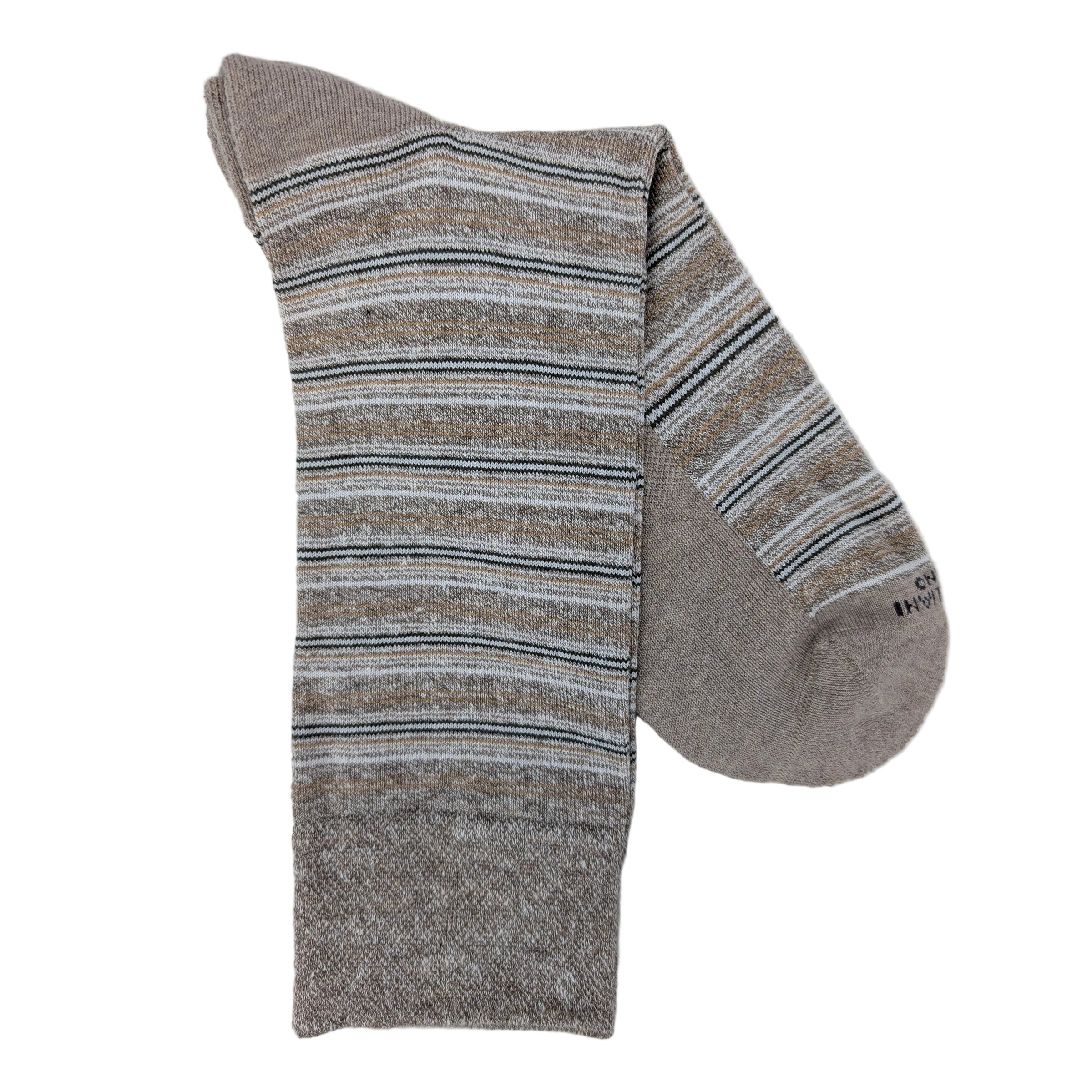 Marcoliani 4881 Cotton Linen Blend T-Shirt Stripes Sneaker Socks