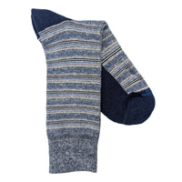 Marcoliani 4881 Cotton Linen Blend T-Shirt Stripes Sneaker Socks