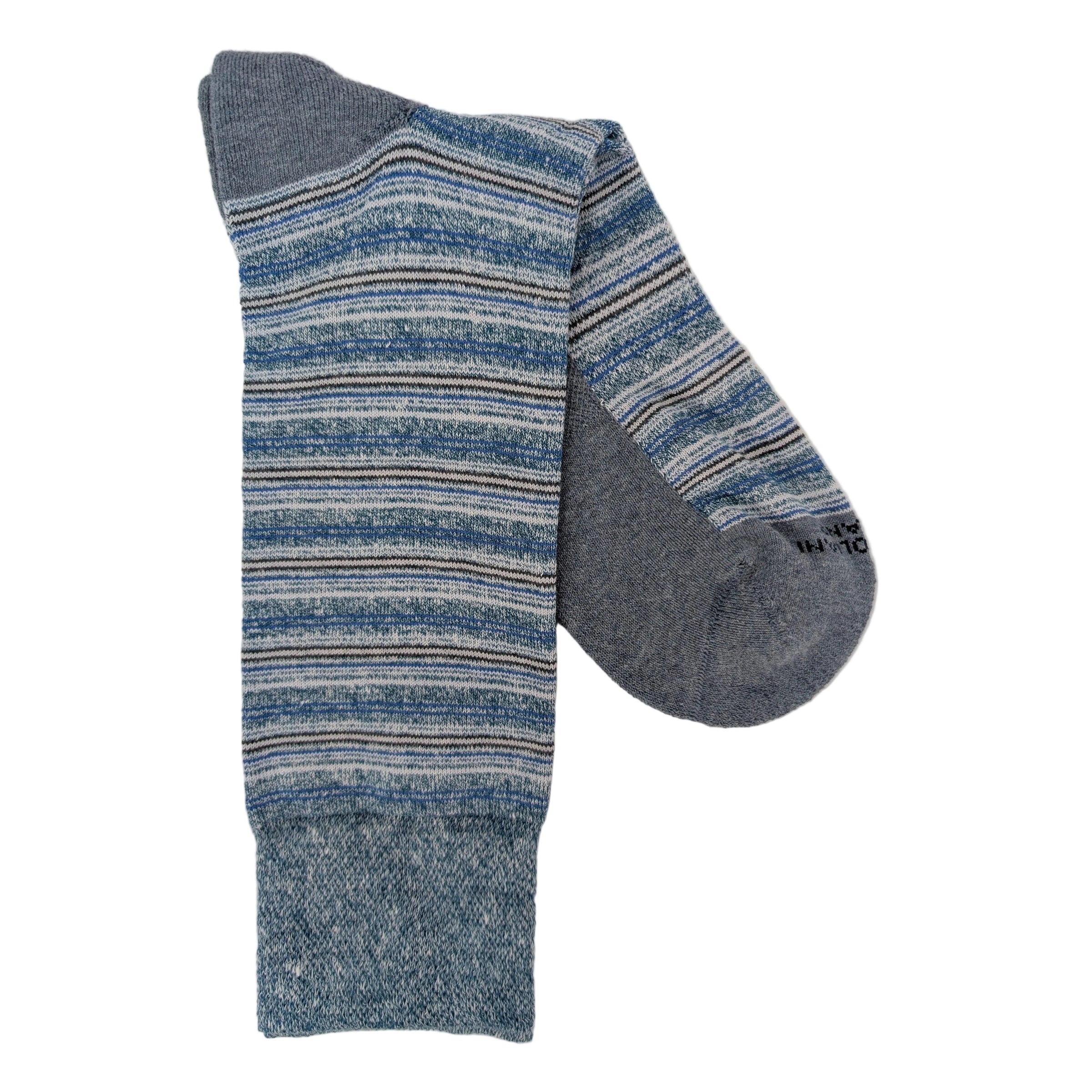 Marcoliani 4881 Cotton Linen Blend T-Shirt Stripes Sneaker Socks