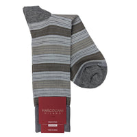 Marcoliani 4887 Scala Stripe Luxury Soft Modal Blend Socks