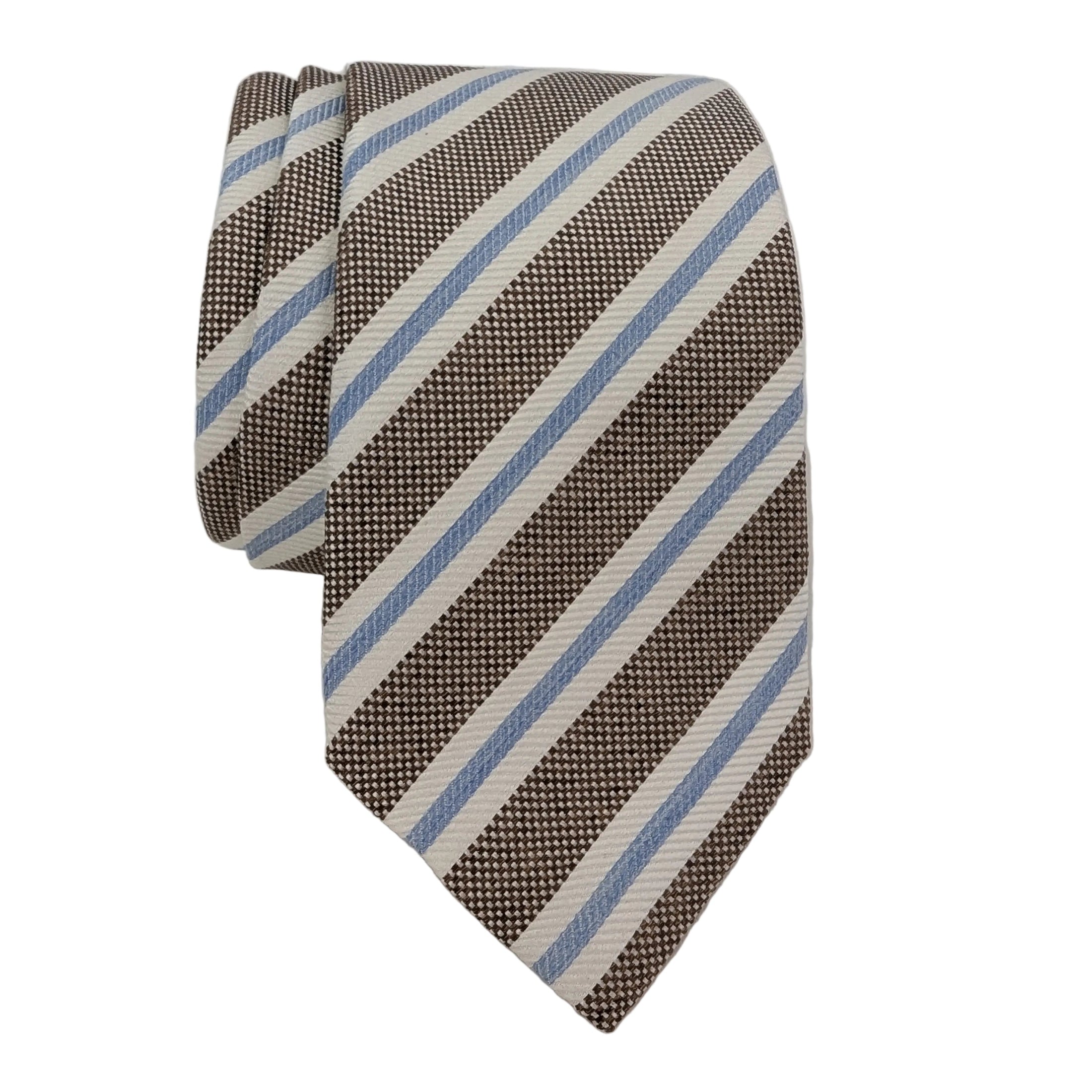 JZ Richards Gallery Collection Regimental Stripe Silk Tie