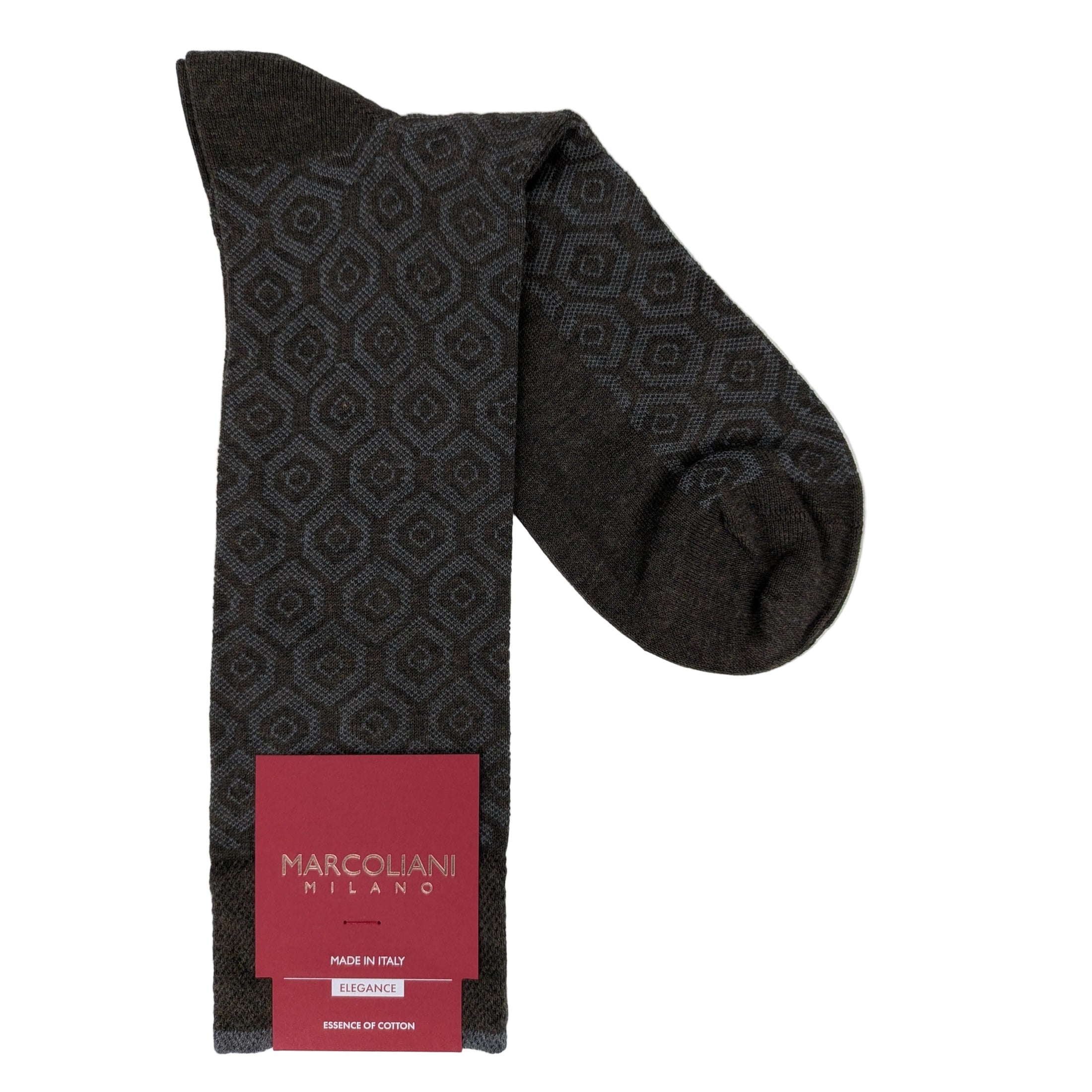 Marcoliani 4903 Vintage Geo Pima Cotton Blend Socks