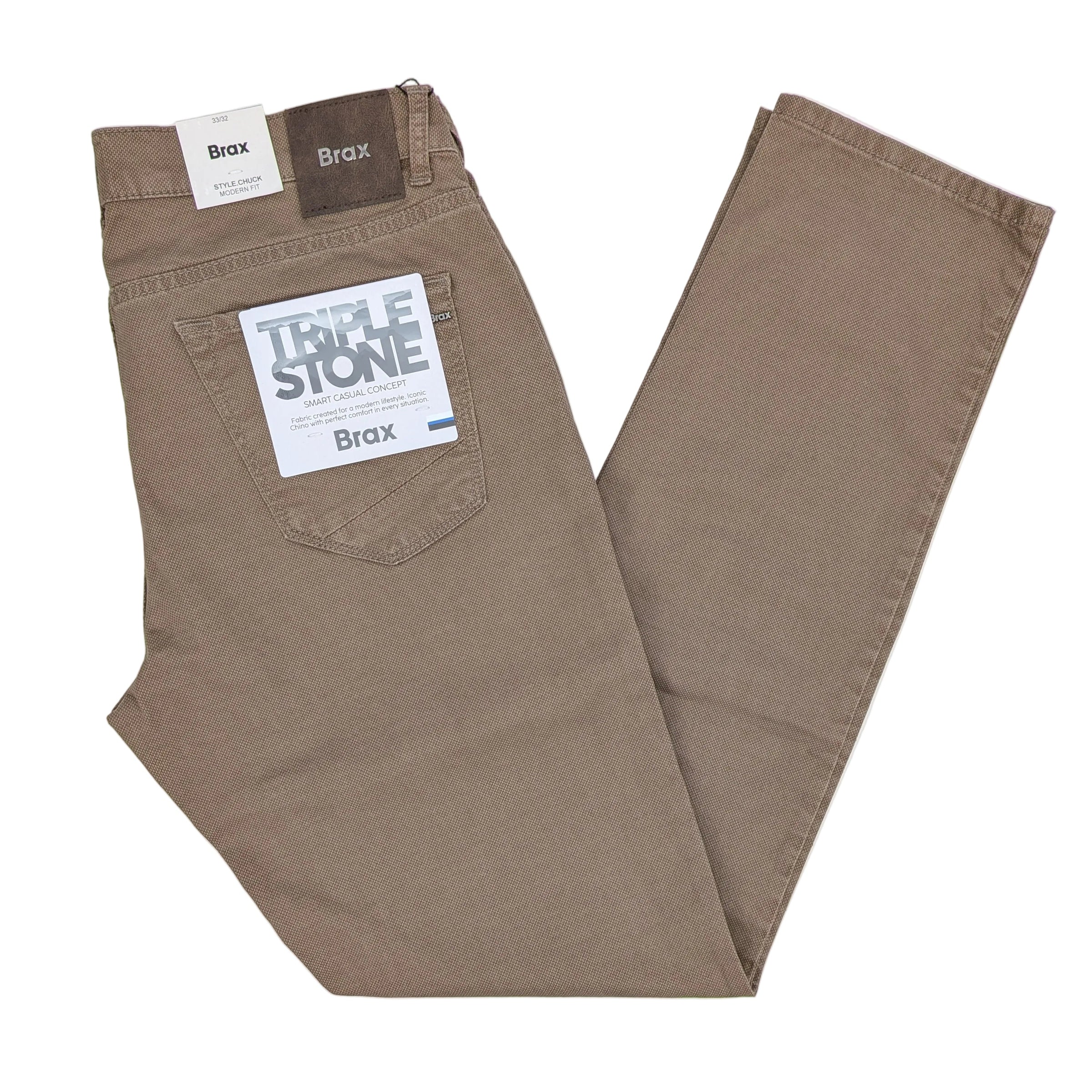 BRAX Chuck Modern Fit Triple Stone Cotton Lyocell Pants