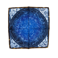 Ruth Graves Silk Wool Print Pocket Square