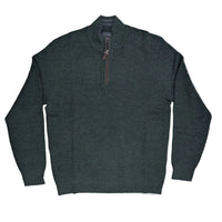 Raffi English Rib Merino Quarter Zip Sweater