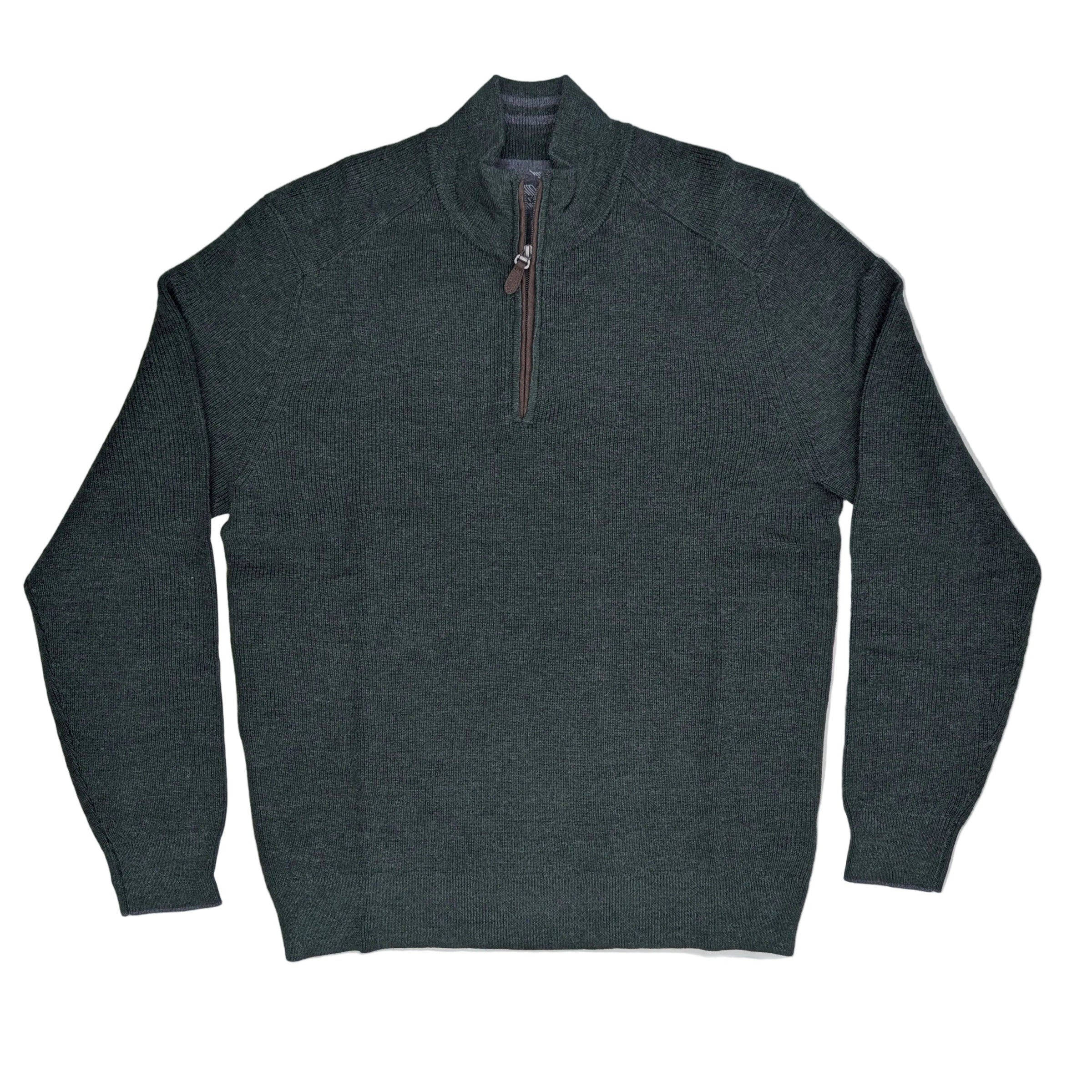 Raffi English Rib Quarter Zip Sweater