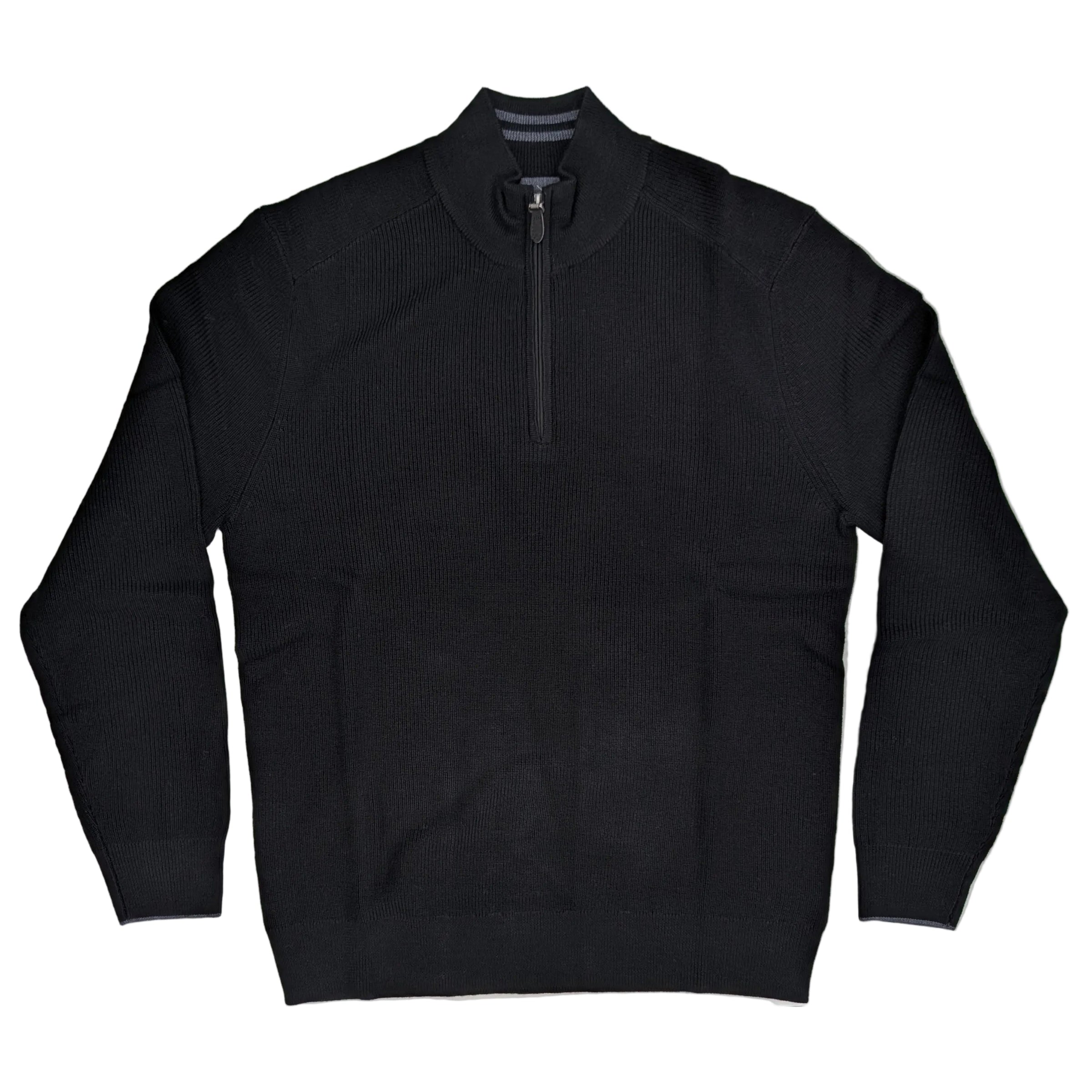 Raffi English Rib Merino Quarter Zip Sweater