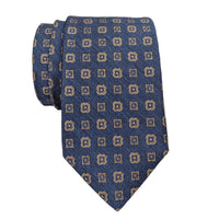 JZ Richards Gallery Collection Neat Foulard Woven Pattern Silk Tie