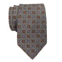 JZ Richards Gallery Collection Neat Foulard Woven Pattern Silk Tie