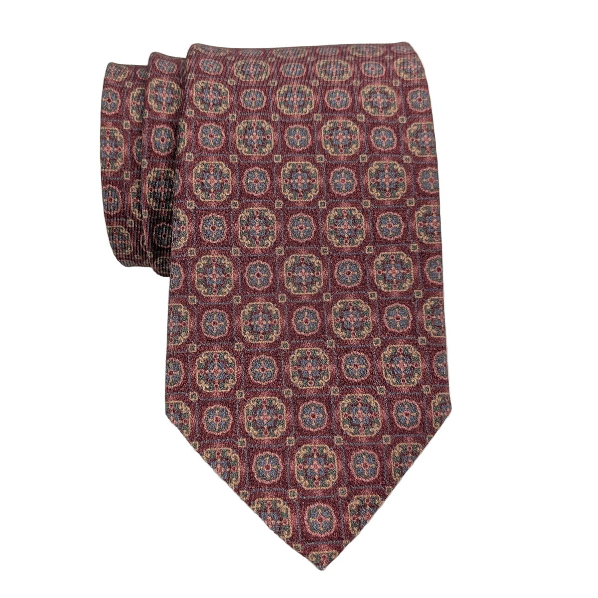 JZ Richards Gallery Collection Tile Foulard Silk Tie