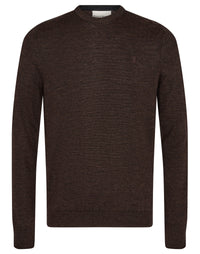 Bruun & Stengade Jupiter Textured Wool Blend Crew Neck Sweater