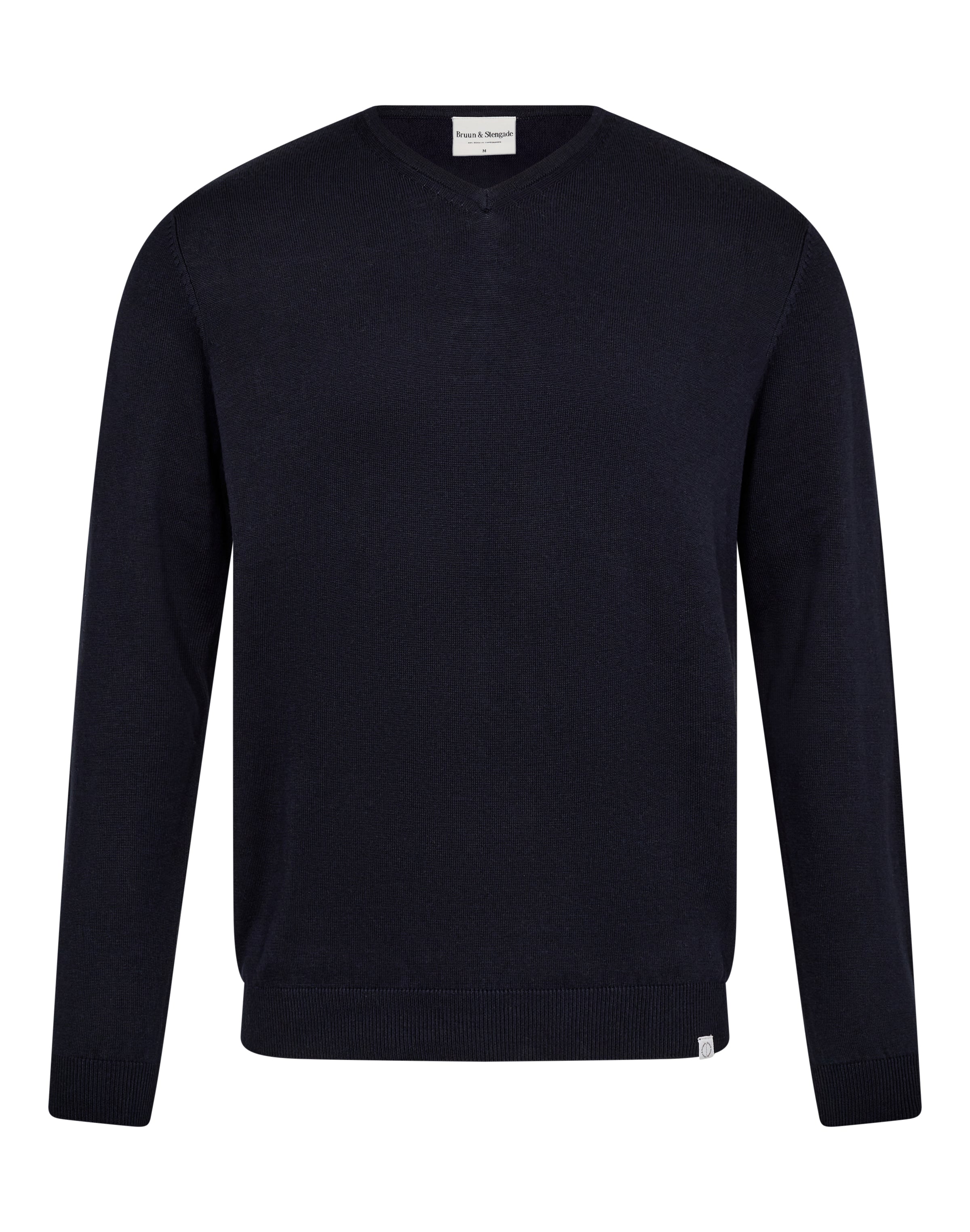 Bruun & Stengade Cotton Modal Blend V-Neck Sweater