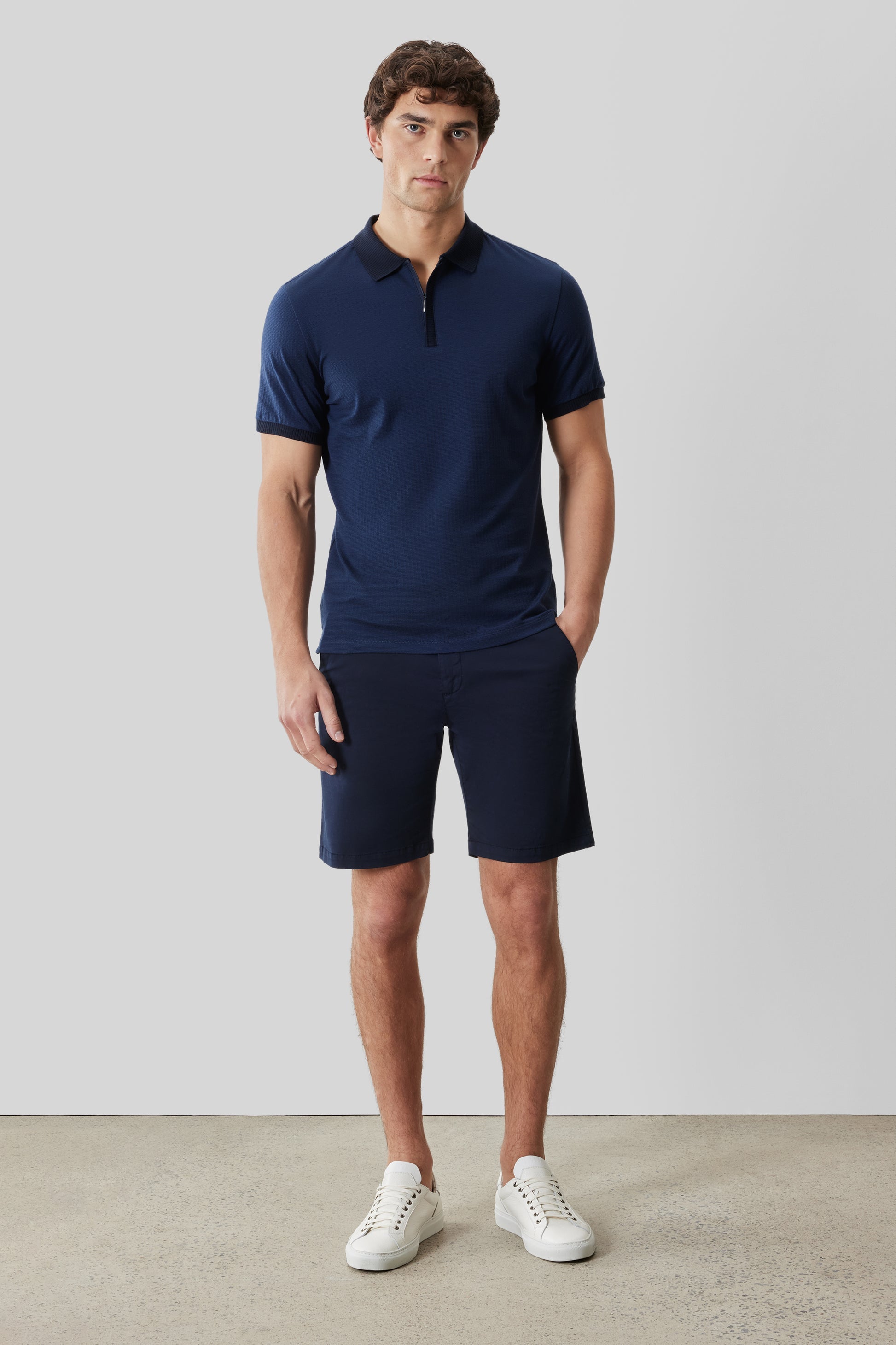 Robert Barakett Whistler Quarter Zip Polo