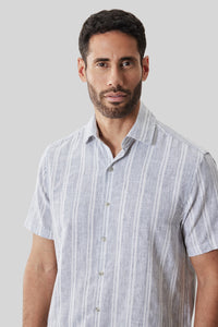 Robert Barakett Daiki Woven Striped Shirt