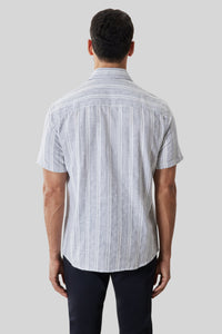 Robert Barakett Daiki Woven Striped Shirt