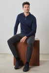 Robert Barakett Georgia LS Zip Polo