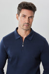 Robert Barakett Georgia LS Zip Polo