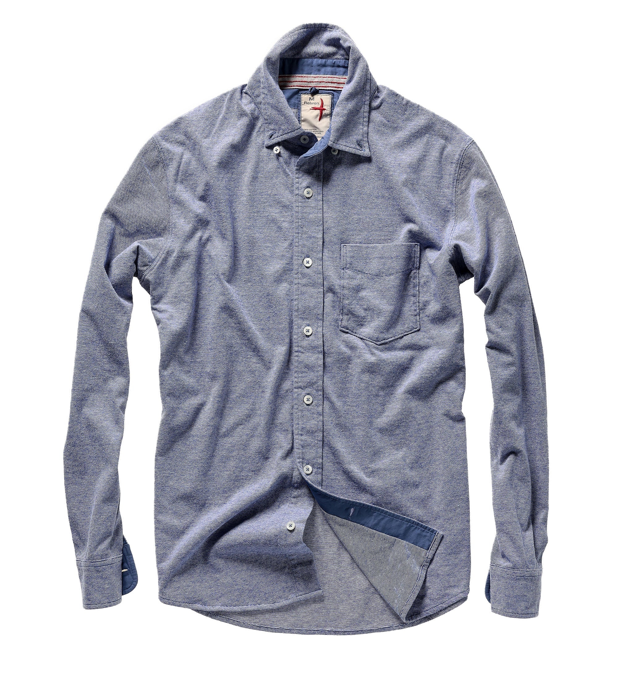 Relwen Fineline Knit Buttondown Shirt