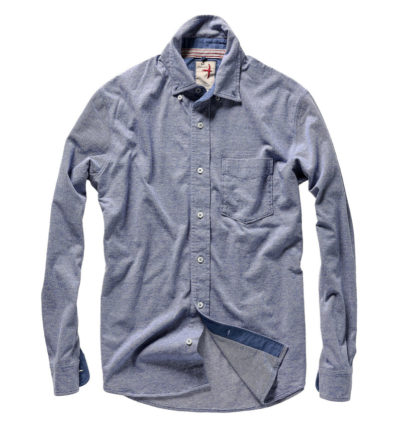 Relwen Fineline Knit Buttondown Shirt